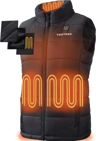 Heated Vest Women, Heated Jackets for Women, 3 Heating Levels (Battery Pack Included) Black in Saudi Arabia