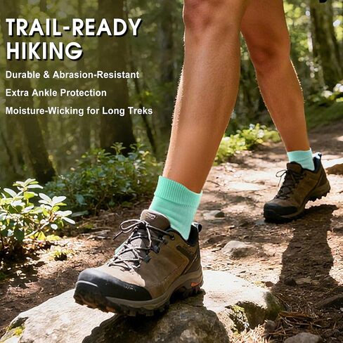 Gonii Ankle Socks Womens Running Compression Hiking Quarter Athletic Socks 3 Pairs in Kuwait