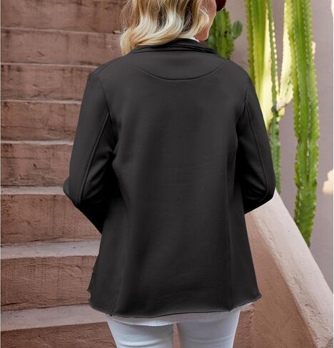 Ainangua Classic Trench Coats for Women Double Breasted Belfast Fleece Peacoat Jackets Essentials Fall Winter Coat in Saudi Arabia