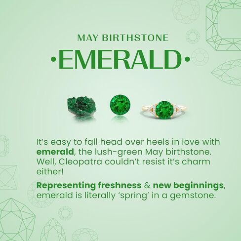 Angara Natural Emerald Engagement Ring for Women | Solitaire Emerald Heart Engagement Ring with Diamond Accents in 14K Solid Gold/Platinum | May Birthday, Gemstone Jewellery Gift in Saudi Arabia
