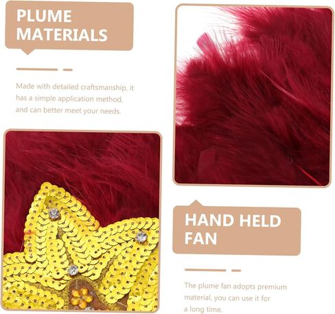 Lifkome Golden Lace Fan مروحة محمولة لليوم زخرفة زخرفية للعروس لمهرجانات حفلات الزفاف in Saudi Arabia