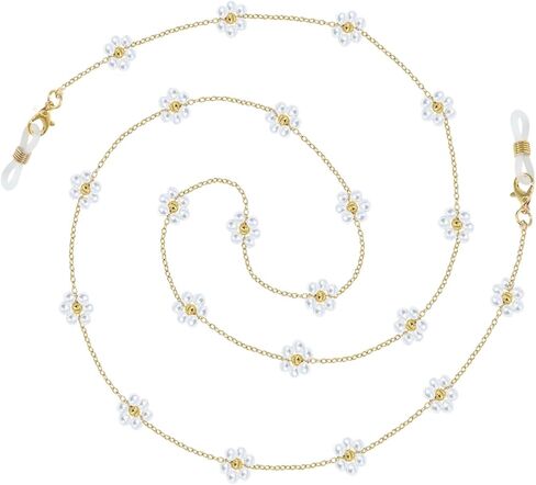 سلسلة نظارات نظارات شمسية من Lureen Crystal Crystal للنساء ، قلادة نظارات الحزام الشمسي حول الرقبة in Kuwait