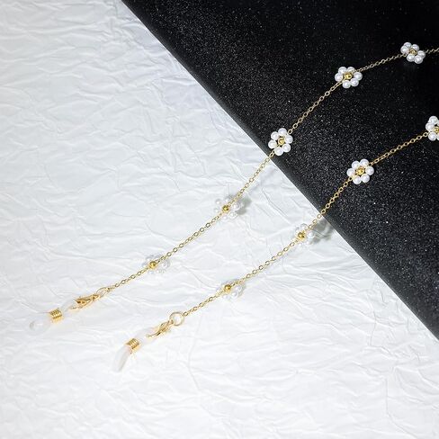سلسلة نظارات نظارات شمسية من Lureen Crystal Crystal للنساء ، قلادة نظارات الحزام الشمسي حول الرقبة in Kuwait