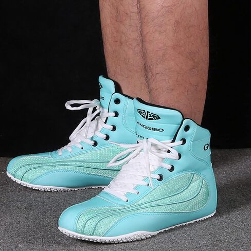 Mens Wrestling Shoes Fashion Boxing Trainers Lightweight Fitness Shoes Casual Breathable Bodybuilding Sport Sneakers in Saudi Arabia