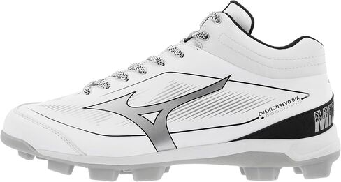 Mizuno Men's Cushionrevo Diamond Mid TPU Spike Baseball Cleat in Saudi Arabia