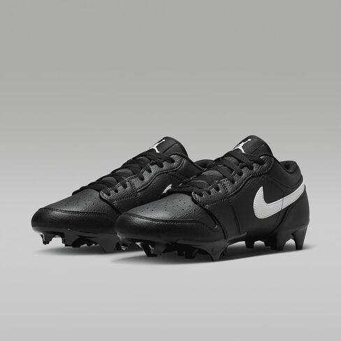 Jordan 1 Low TD Men's Football Cleat (FJ6245-001 ، Black/Black/White) الحجم 14 in Saudi Arabia