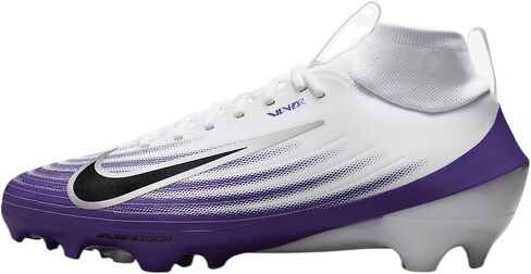Nike Vapor Pro 1 Football Cleats (HM8850-104 ، White/Midnight Navy/Metallic Silver/Black) in Saudi Arabia