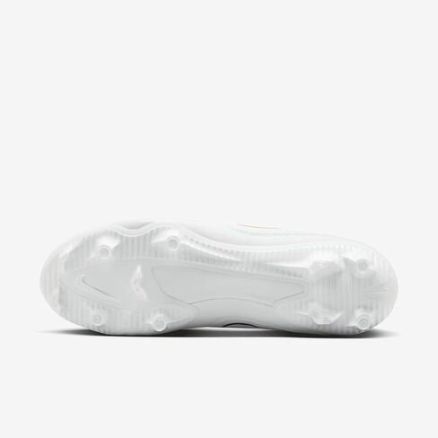 Nike Huarache 9 Varsity Lax Lacrosse Cleats (FD0090-100 ، الذهب الأبيض/الأبيض/المعدني) الحجم 10.5 in Saudi Arabia