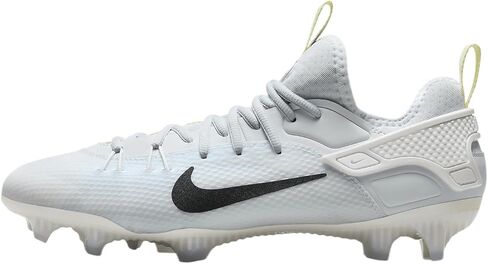 Nike Huarache 9 Elite Low Lax Se lacrosse cleats (FV6147-001 ، كرة القدم الرمادية/البيضاء/اللون الأخضر/الأسود) 10.5 in Saudi Arabia