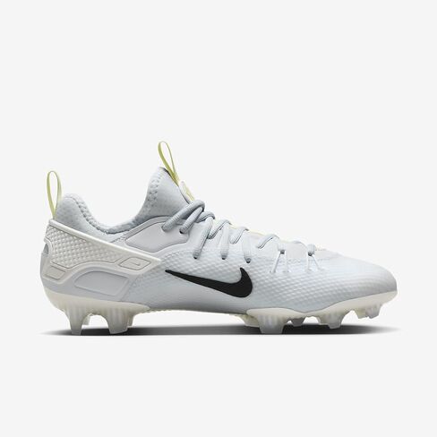 Nike Huarache 9 Elite Low Lax Se lacrosse cleats (FV6147-001 ، كرة القدم الرمادية/البيضاء/اللون الأخضر/الأسود) 10.5 in Saudi Arabia