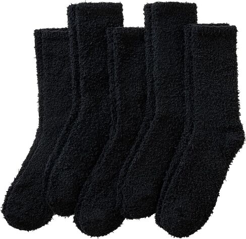 Velice Mens Fuzzy Socks Soft Cozy Fluffy Slipper Winter Thick Warm Plush Fleece Cabin Home Sleeping Socks 5 Pairs in Kuwait