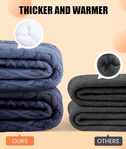 UUMIAER Slipper Socks for Men with Grippers, Mens Fuzzy Thermal Winter Cozy Fleece-Lined Warm Non-Slip Socks for Tile Floors in Kuwait