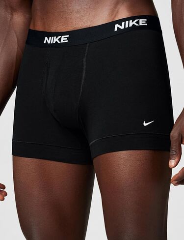 Nike Men's All Day Cotton Stretch Trunk W/Fly Underwear (3-Pack) in Saudi Arabia