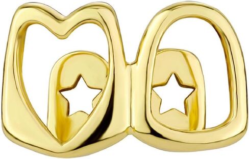 شوايات ذهبية Longita لأسنانك شوايات للنساء أسنان الرجال Gold Tooth Cap Grillz للنساء مجوهرات الأسنان الذهبية جوفاء in Saudi Arabia