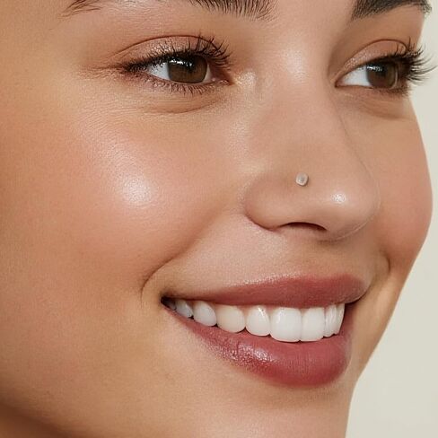Clear Nose Stud for Work Women and Men Set - 12Pcs 18G 20G Bioflex Plastic L Shape Nose Rings Body Clear Piercing Retainer Flat Top Size 2mm for Sports Surgery Earring Lip Nose New Perforation in Kuwait