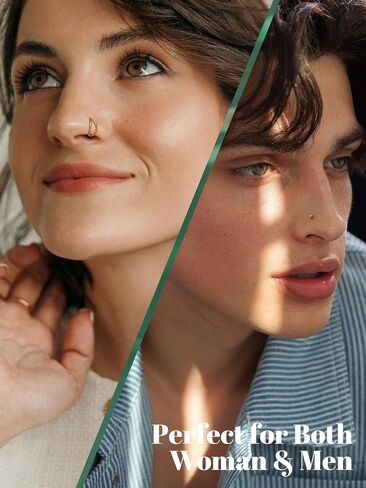Jstyle 14K Gold Nose Rings for Women Men - 20G Stainless Steel Nose Rings Hoops L Shaped Studs Hypoallergenic Nostril Piercings Jewelry Helix Cartilage Daith Tragus Sleeper Earrings Gold/Silver in Saudi Arabia