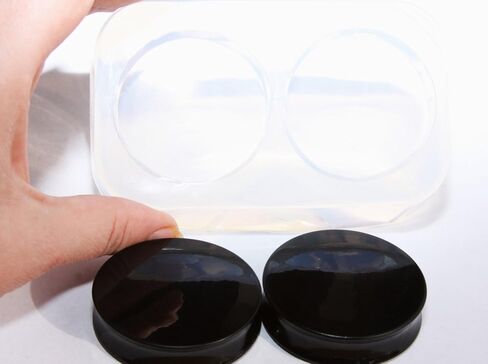 Clear Tunnel Ear Plug Piercing Mold. Big Tunnel Size! 42mm (one Pair, 2 Pieces) Free USA Shipping! in Saudi Arabia