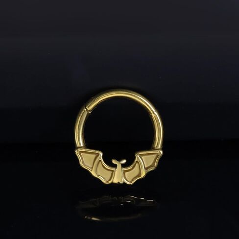 16g 8mm/10mm العنكبوت الخفافيش عنكبوت حلقات الحاجز الصافي ، حلقات أنف هالوين الصلب الجراحي ، الشفاه حلزونيات الغضروف من الأقراط in Saudi Arabia