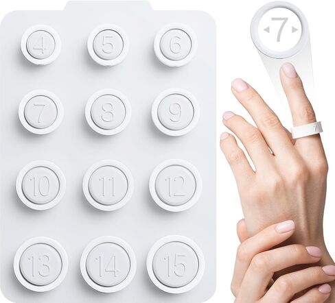 طقم التحجيم Ring 4 ، متوافقة مع Ring4 ، أداة قياس الأصابع المهنية ، Ring Smart Find الخاص بك قبل شراء الحلقة ، الحجم من 4 إلى 15 in Saudi Arabia