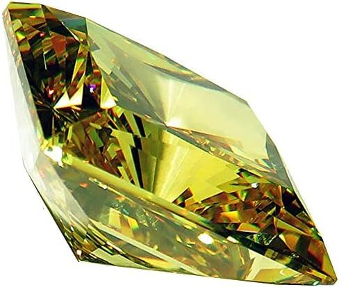 12 X 12 MM / 9.50 CTS Yellow Cubic Zirconia Super Quality Loose Square Stone 7 Star U.S.A Shipper in Saudi Arabia