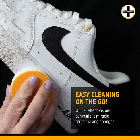 SneakERASERS Instant Sneaker Cleaner Sponge, Effective Shoe Cleaning for White Sneakers, Tennis Shoes - in Saudi Arabia
