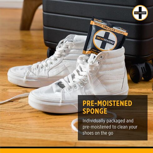 SneakERASERS Instant Sneaker Cleaner Sponge, Effective Shoe Cleaning for White Sneakers, Tennis Shoes - in Saudi Arabia