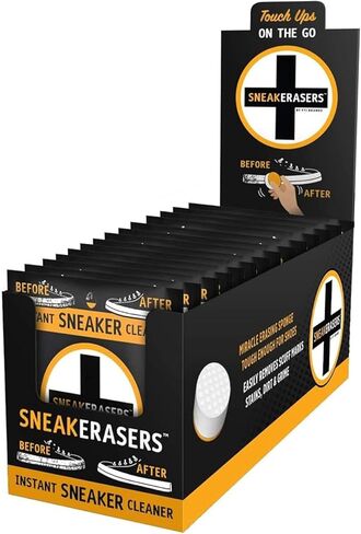 SneakERASERS Instant Sneaker Cleaner Sponge, Effective Shoe Cleaning for White Sneakers, Tennis Shoes - in Saudi Arabia