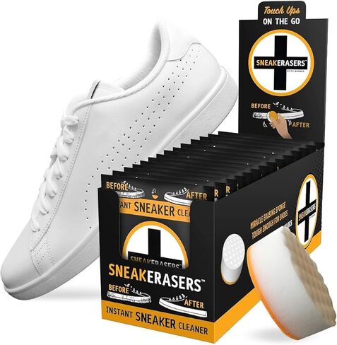 SneakERASERS Instant Sneaker Cleaner Sponge, Effective Shoe Cleaning for White Sneakers, Tennis Shoes - in Saudi Arabia