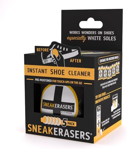 SneakERASERS Instant Sneaker Cleaner Sponge, Effective Shoe Cleaning for White Sneakers, Tennis Shoes - in Saudi Arabia