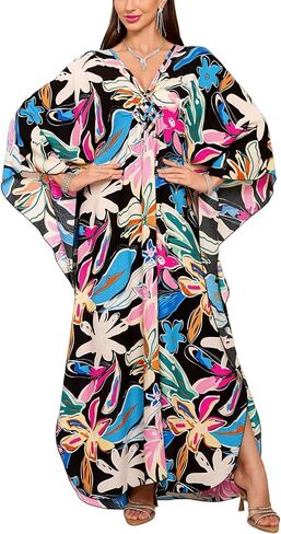 غلاف شاطئ Kaftan النسائي بالإضافة إلى الحجم الصيفي ملابس ملابس السباحة الصيفية in Kuwait