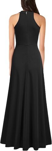 MUSHARE Women's Halter Neck Formal Dress Sexy Split Party Long Cocktail Dresses in Kuwait