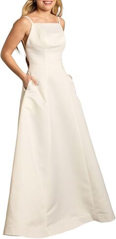 فستان زفاف الظهر الخاص بـ David's Bridal Satin A-Line in Kuwait