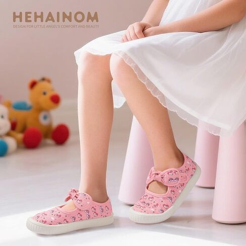 Hehainom Toddler Girls Dress Shoes Mary Jane Flats Kids Bow Party Party School Uniform Reshies Shoeiker Shoes in Saudi Arabia
