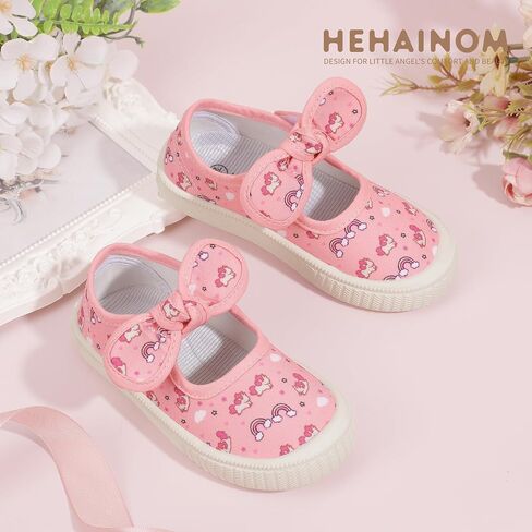 Hehainom Toddler Girls Dress Shoes Mary Jane Flats Kids Bow Party Party School Uniform Reshies Shoeiker Shoes in Saudi Arabia