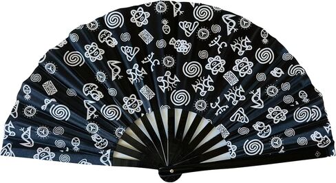 Clacking Fans for Line Dancing - Exclusive Large Handheld Bamboo Clack Fan - Perfect Clapping Fans for Adult in Saudi Arabia
