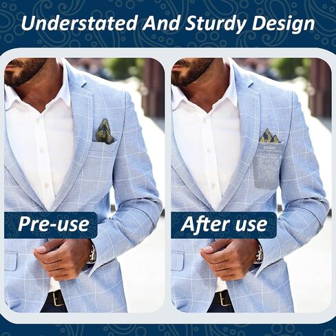 Pocket Square Holder,Keeps Pocket Squares for Men in Place，Fashionable Suit Accessories for Men in Saudi Arabia