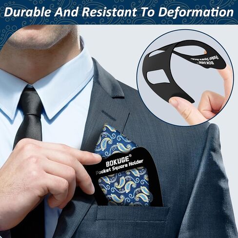 Pocket Square Holder,Keeps Pocket Squares for Men in Place，Fashionable Suit Accessories for Men in Saudi Arabia