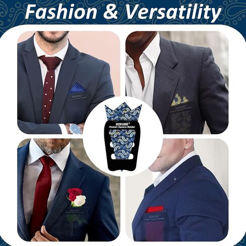 Pocket Square Holder,Keeps Pocket Squares for Men in Place，Fashionable Suit Accessories for Men in Saudi Arabia