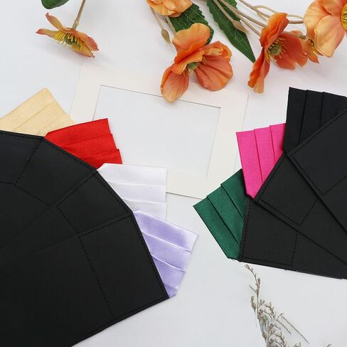 Pre-Folded Handkerchiefs for Men, Solid Color Mens Pocket Square on Cardboard for Business Wedding Party Tuxedo Shirt in Saudi Arabia