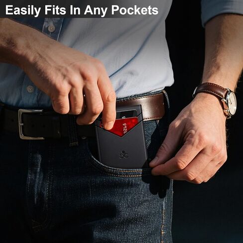 محفظة للرجال محفظة مع حامل البطاقة المنبثقة النحيف لبطاقة 12-14 ، حظر RFID BIFOLD BIFOLD SMART SMART ، حامل بطاقة الائتمان مع نافذة معرف وفتحة نقدية ، حالة بطاقة معدنية مدمجة ، هدايا للرجال in Saudi Arabia