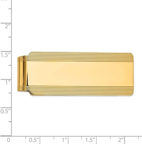 Diamond2Deal 14k Yellow Gold Money Clip in Saudi Arabia