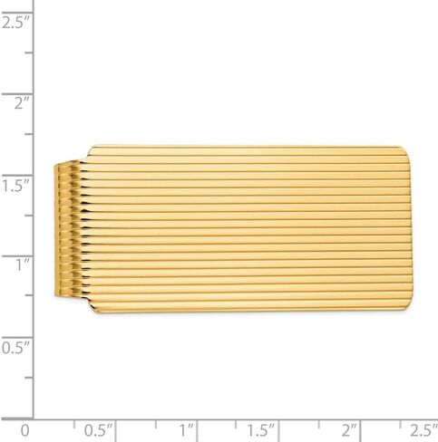Solid 14K Yellow Gold Money Clip in Saudi Arabia