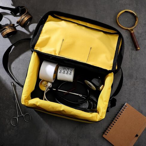 Sanwuta Crime Scene Evidence Detective Kit Evidence Markers Crime Scene ID Marker Carrying Case for Murder Themed Mystery Halloween Party Decorations, Lightweight, Yellow in Saudi Arabia