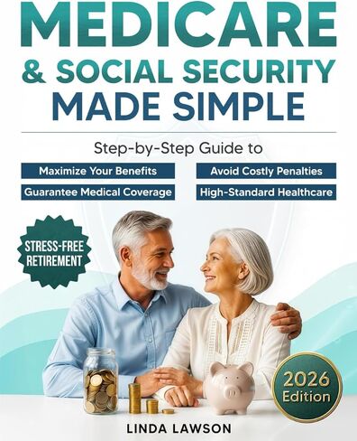 جعل Medicare والضمان الاجتماعي بسيطًا: دليل خطوة بخطوة لزيادة فوائدك إلى الحد الأقصى ، وتجنب العقوبات المكلفة ، وضمان التغطية الطبية ، والرعاية الصحية عالية المستوى ، والتقاعد الخالي من الإجهاد in Saudi Arabia