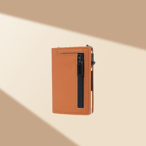 Travel Minimalist Men's Card Holder Minimalist Anti-theft Card Bag (Orange) in Saudi Arabia