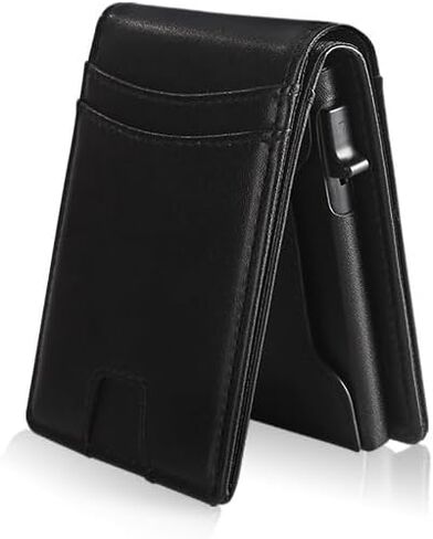 8-10 vertical multi-functional metal card bag at 20% discount, men's high-end feel, anti-magnetic and anti-theft card wallet (Urban simplicity, brown, Uniform code) in Saudi Arabia