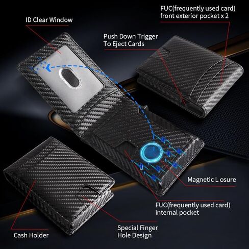 8-10 vertical multi-functional metal card bag at 20% discount, men's high-end feel, anti-magnetic and anti-theft card wallet (Urban simplicity, brown, Uniform code) in Saudi Arabia