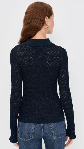 Sea Women's Ruby Knit Long Sleeve Polo in Kuwait