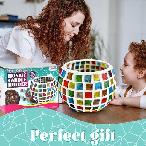 goldentime Decorate Your Own Mosaic Picture Frame - DIY Mosaic Craft Kits Fun Arts and Crafts for Adults Birthday Christmas Father's Day Mother’s Day Gifts in Saudi Arabia