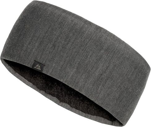 DANISH ENDURANCE Merino Wool Headband, with Thermal Inner Fleece, for Men and Women, Unisex, 1 or 2-pack, Black, M/L in Saudi Arabia